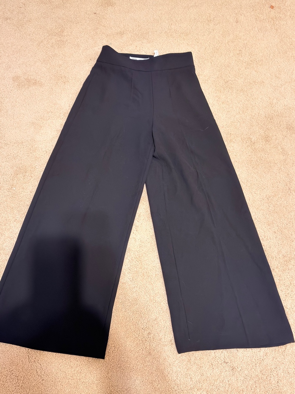 Zara Black Wide-Leg Women's Pants size XS